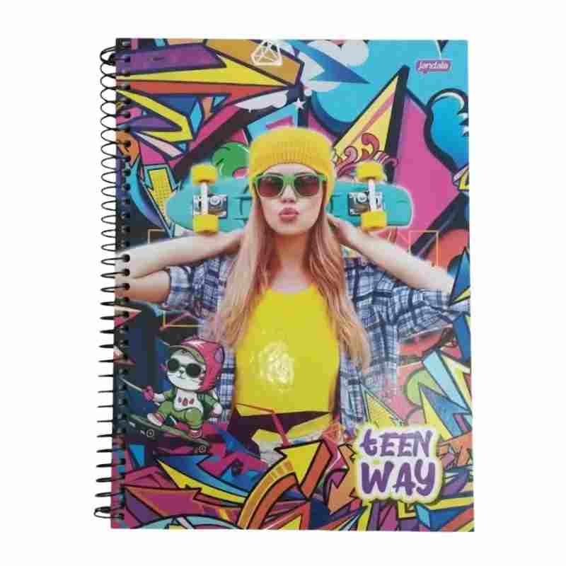 CADERNO C.D. 1X1 TEEN WAY
